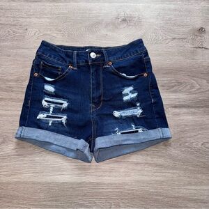 WAX JEANS Distressed Women's Shorts